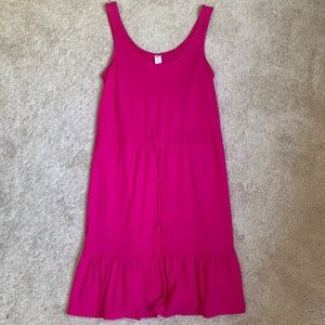 Hot pink tank dress. Size small